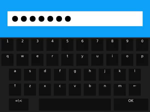 on screen keyboard